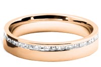 diamond set wedding rings gold