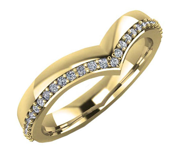 Shaped Wedding Rings & Bands UK