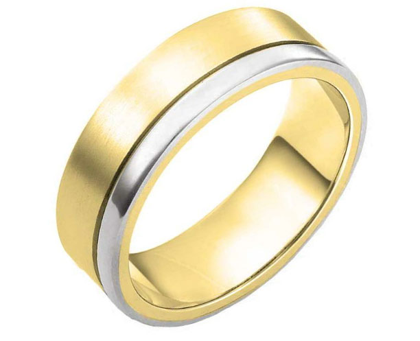 Two Colour Gold Wedding Rings & Bands UK