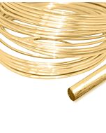 9ct YELLOW GOLD HARD DRAWN ROUND WIRE