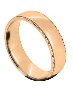 Diamond Cut Wedding Ring CUT 3 Beaded edges & polish