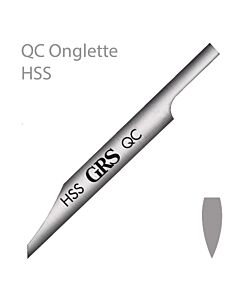 GRS QC HSS ONGLETTE GRAVER, NO 4/0, 1.24MM,  TOOLSGRQ5G