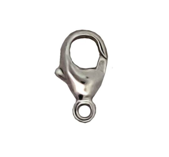 18ct White Gold 11mm Carabiner catch