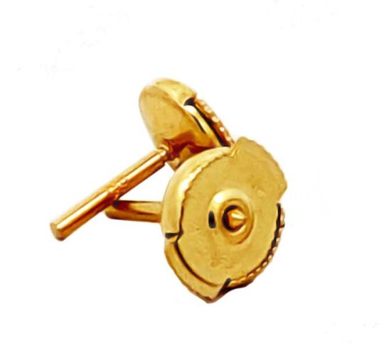 18ct Yellow Gold Alpha Back Fittings