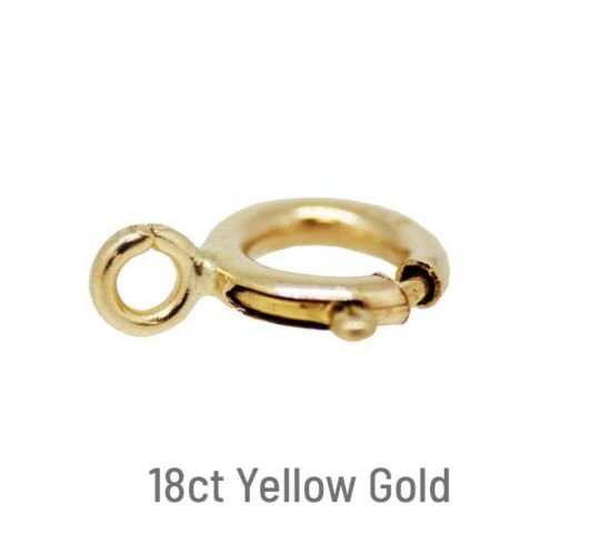 18ct Yellow Gold Bolt Ring 5mm