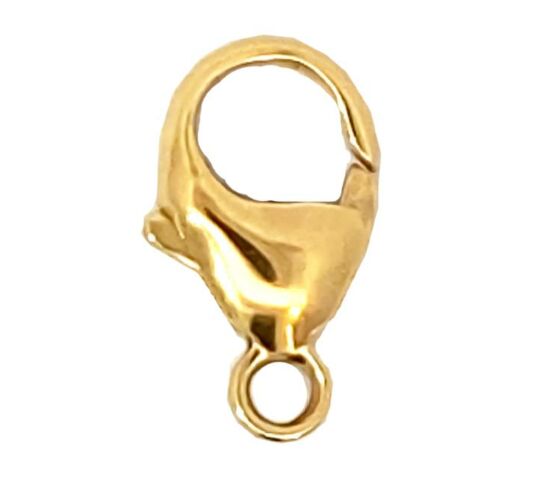 18ct Yellow Gold Carabiner Catch 15mm