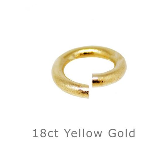18CT YELLOW GOLD OPEN JUMP RING 3MM