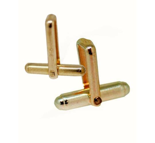 18ct Yellow Torpedo Cufflink Swivel