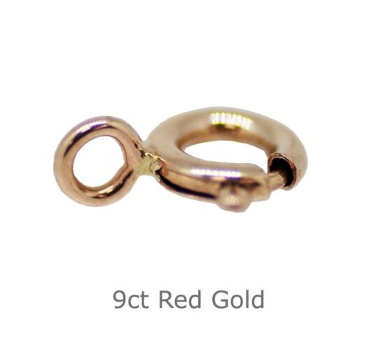 9ct RED GOLD CLOSED BOLT RINGS 6mm