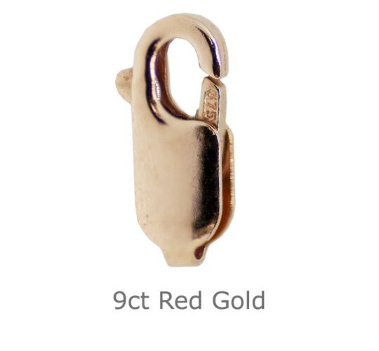 9ct Red Gold Lobster Catch 10mm