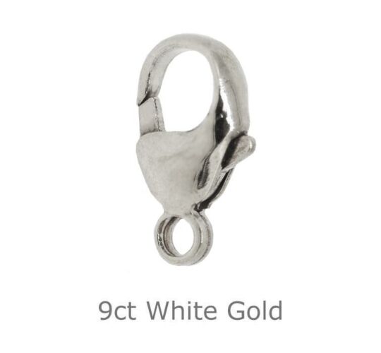9ct White Gold Carabiner 11mm