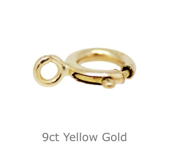 9ct Yellow Gold Bolt Ring Open 5.5mm