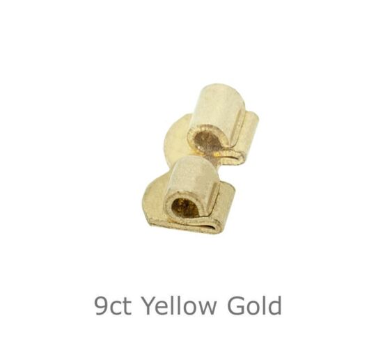 9ct Yellow Gold Brooch Flat Joint
