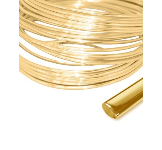 9ct YELLOW GOLD COURT SHAPE WIRE