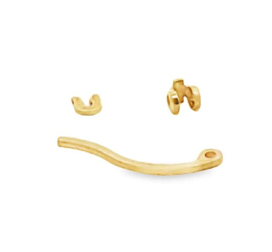 9ct Yellow Gold Creole earring joint