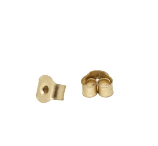 9ct YELLOW GOLD EXTRA-SMALL BUTTERFLY EARRING BACK SCROLLS