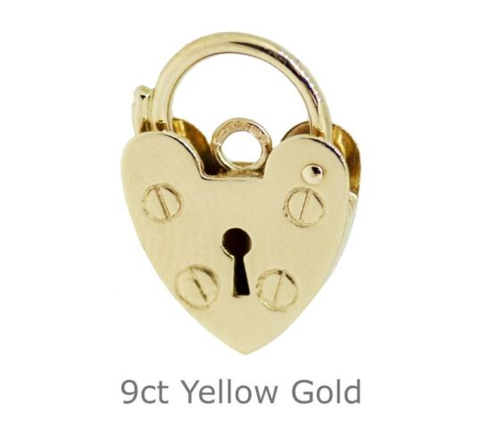 9ct yellow gold padlock 11mm