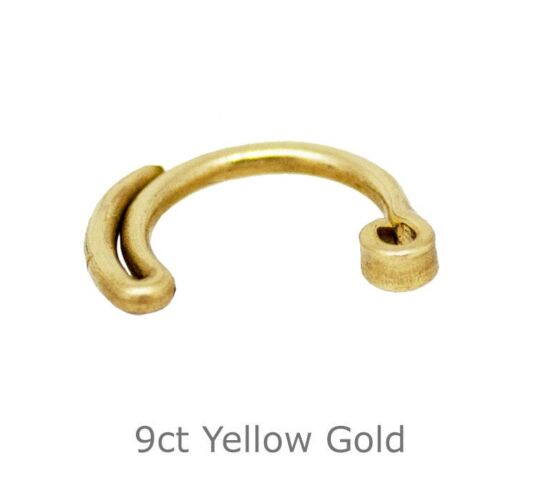 9ct Yellow Gold Padlock Hasp 11mm
