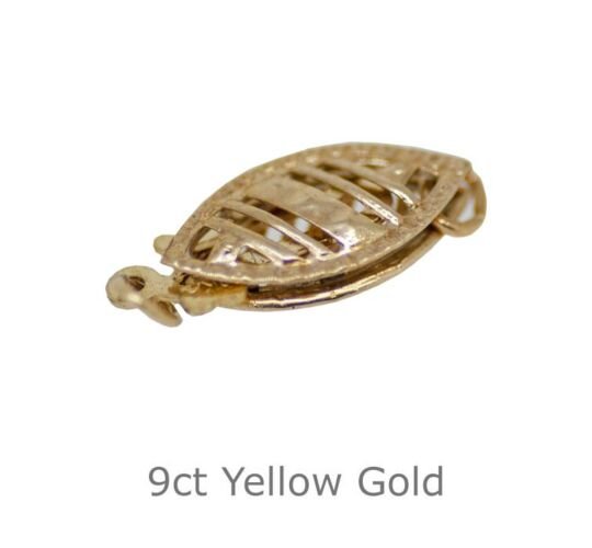 9ct YELLOW GOLD PEARL CLASPS