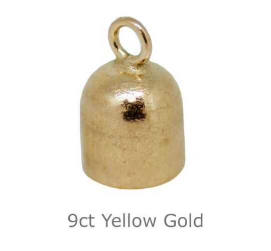 9CT YELLOW GOLD PENDANT BELL CUP 4.75mm