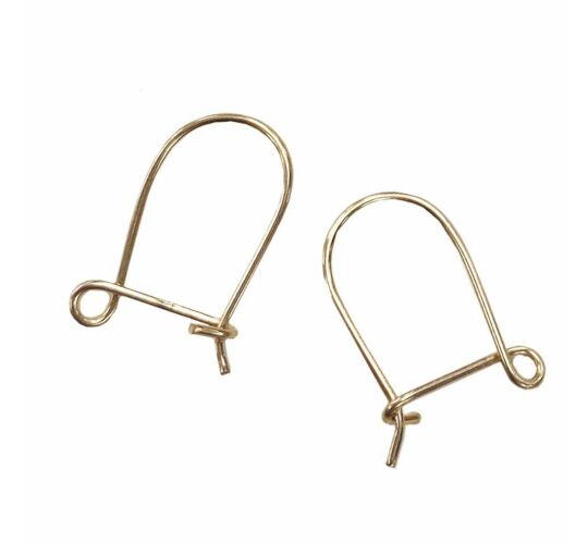 9CT YELLOW GOLD SAFETY EAR WIRE