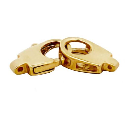 9ct Yellow Gold Two Part Trigger married Clasp, One legged