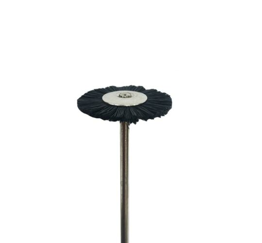 BLACK BRISTLE BRUSH PENDANT WHEEL 21MM