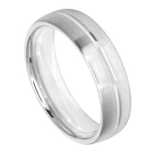 Diamond Cut Wedding Ring CUT 7 CENTRAL U GROOVE MATT FINISH