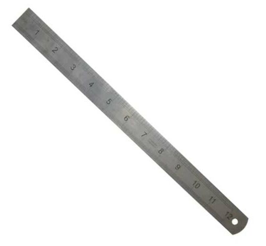 Fisher Steel Rule 12"/300mm Double Sided