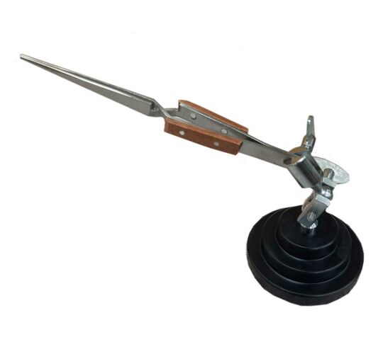 Jewellers Third hand with tweezers