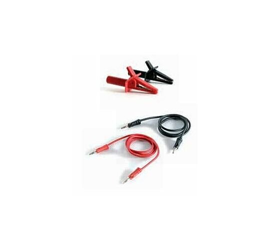 LEGOR BLACK AND RED LEADS WITH CROCODILE CLIPS