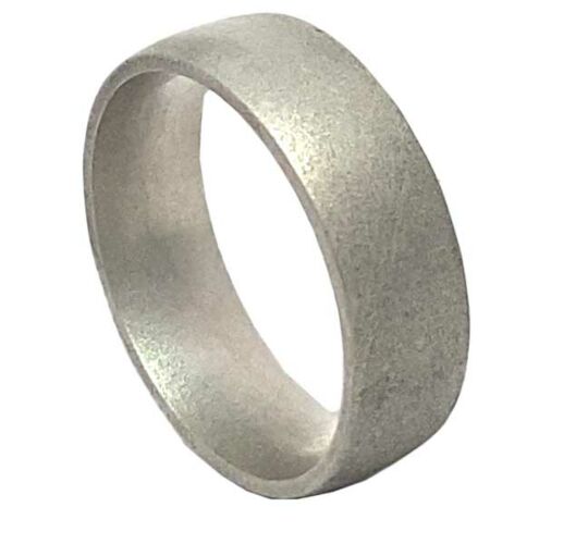 Sandblast finish wedding Ring CUT 66