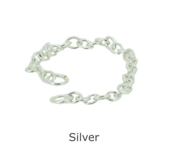 SILVER BRACELET SAFETY CHAIN