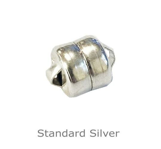 SILVER MAGNETIC CLASP WITHOUT JUMP RINGS