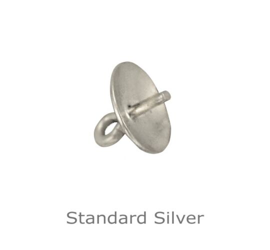 SILVER PENDANT 1 PRONG CUP 4mm