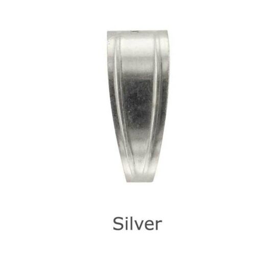 SILVER PENDANT BAIL FRAME LOOP 8.7MM