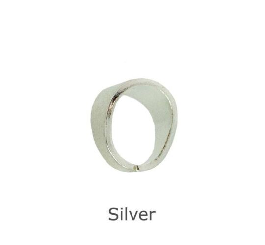 SILVER PENDANT SMALL OVAL LOOP 6.4MM HEIGHT