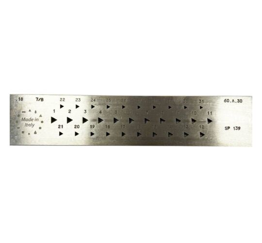 Triangular Shape Draw Plate with 31 Holes