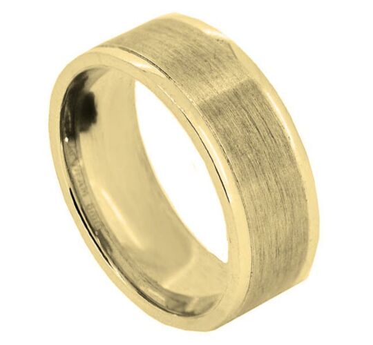 Wedding Ring Diamond Cut 23 Shallow Stepped Edge Matt Finish