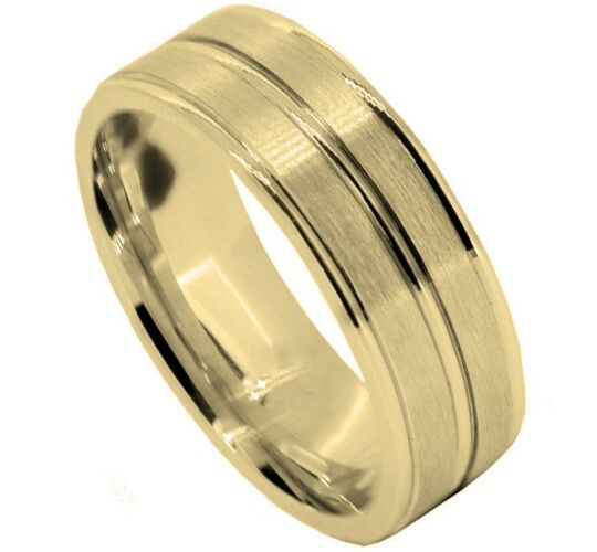Wedding Ring Diamond CUT 38 TRIPLE DOME CUT MATT FINISH