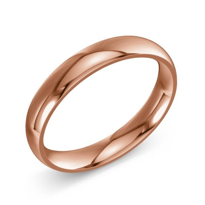Court 9ct Red Gold Wedding Rings
