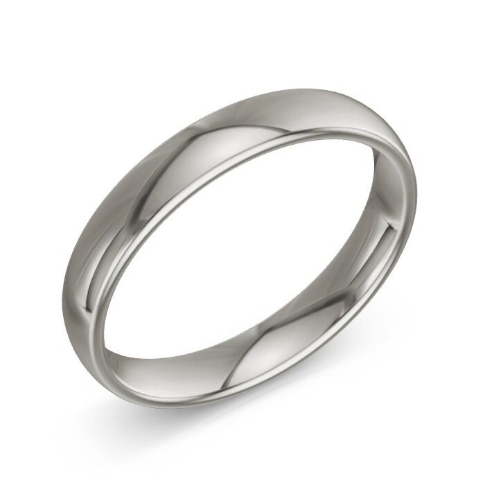 Oval 9ct White Gold Wedding Rings