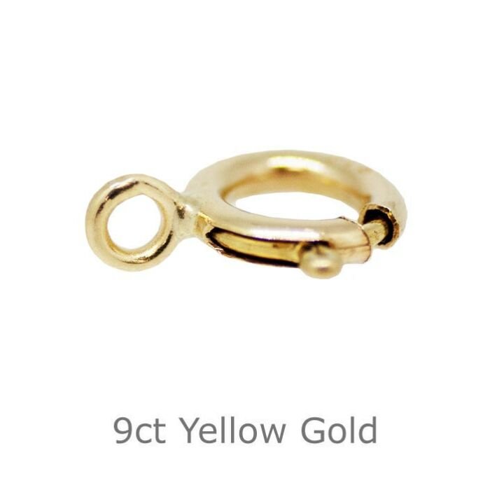 9ct Yellow Gold Bolt Ring CLOSED 8mm