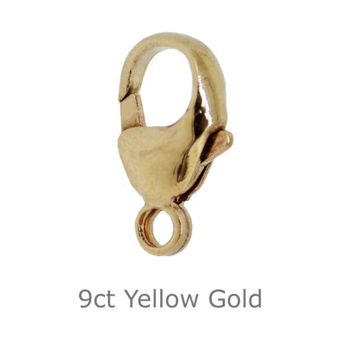 9ct yellow gold Carabiner Catch 16mm