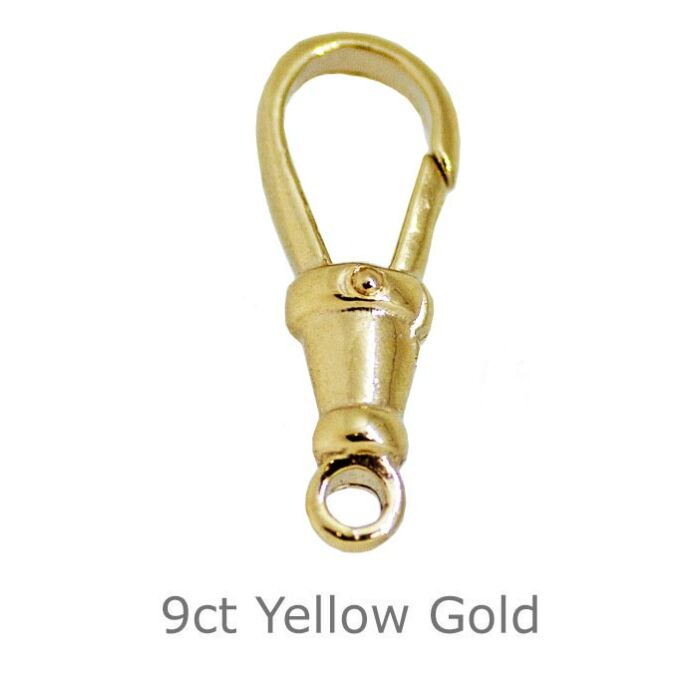 9CT YELLOW GOLD SWIVEL ALBERT CLASP | MOVEABLE LOOP 20.00MM