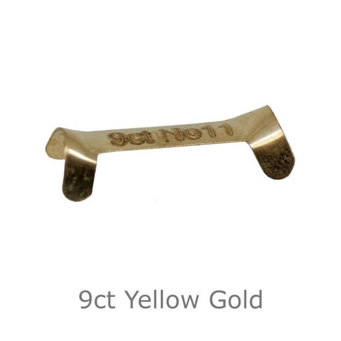 Ring Clip 8mm, 9ct Yellow Gold