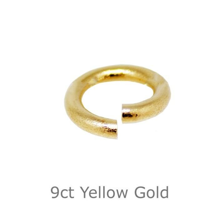 Jump Ring 4mm, heavy weight, 9ct yellow gold