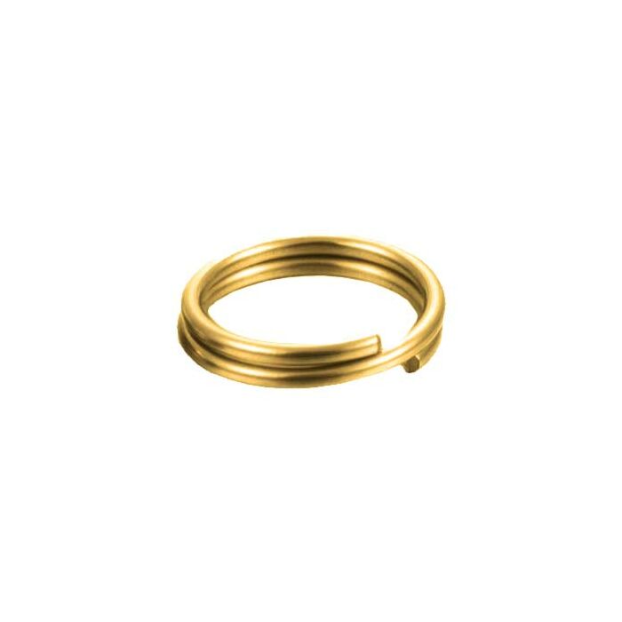 9ct Yellow Gold Split Ring, small keyring 6mm