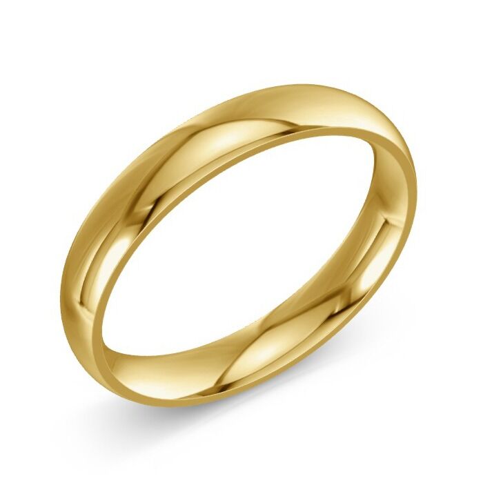 Court 18ct Yellow Gold Wedding Rings