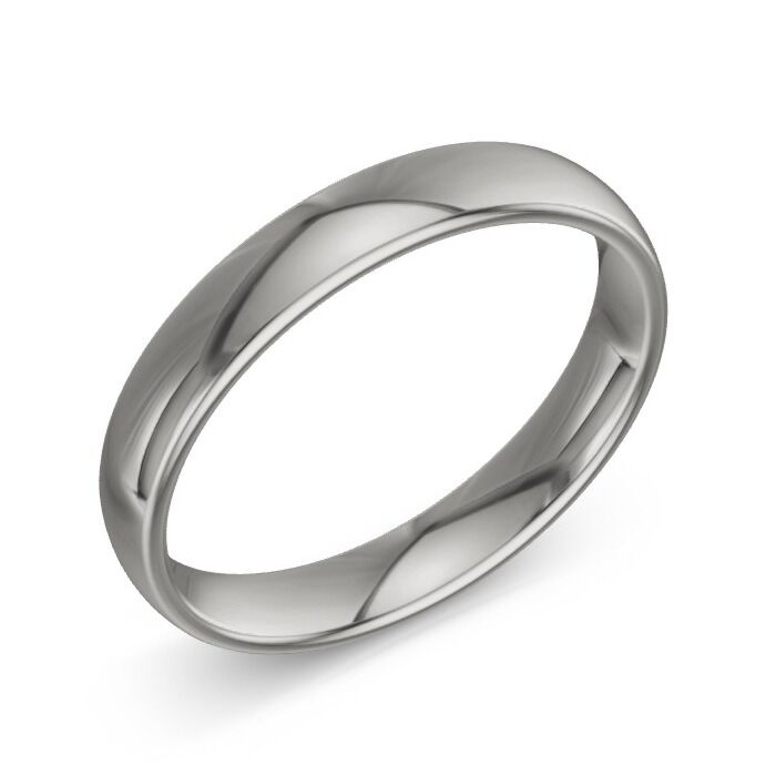 Oval 18ct White Gold Wedding Rings